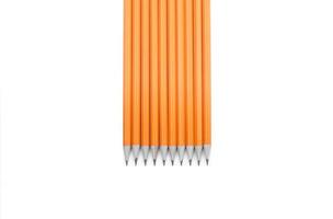 Amazing isolated pencils on pure white background photo