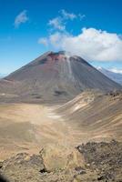 Mount Ngauruhoe or Mt.Doom the iconic famous volcano in Tongariro national park. This location was filmed in the hollywood movie The Lord Of The Rings trilogy. photo