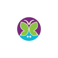 Beauty Butterfly Logo vector
