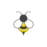 vector de plantilla de logotipo de abeja