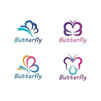 Beauty Butterfly Logo vector