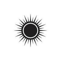 logotipo de ilustración de sol vector