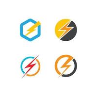 Lightning power Logo Template vector