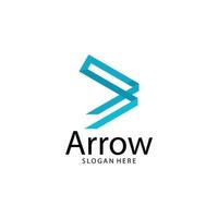 Arrow illustration logo vector