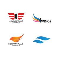 wing logo symbol vector