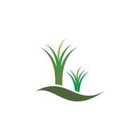 vector logo de hierba