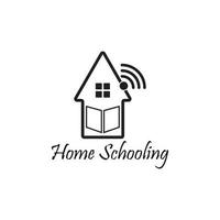 home schooling education vector