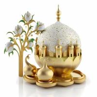 ilustración ramadán kareem decoración 3d render foto