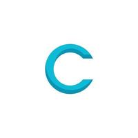 C Letter Alphabet vector