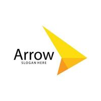 Arrow illustration logo vector