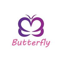 Beauty Butterfly Logo vector