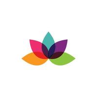 Lotus flowers logo vector