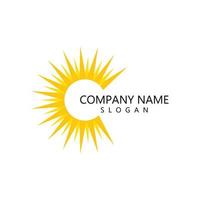 sun illustration logo vector