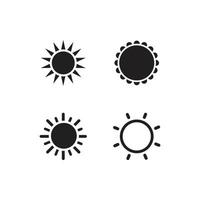 sun illustration logo vector