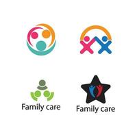 family care adoption vector