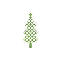 icono de árbol de navidad vector