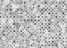 Monochrome dot circle random pattern background vector