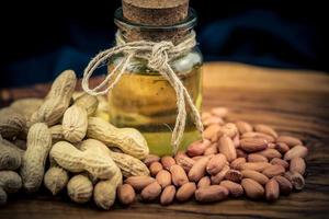 Ingredients for making saltetd peanut butter photo