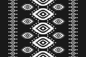 arte de patrón tribal étnico de alfombras. patrón étnico ikat sin fisuras. estilo americano, mexicano. vector