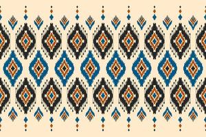 Carpet ethnic tribal pattern art. Ethnic ikat seamless pattern. American, Mexican style. vector