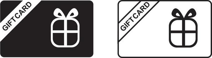 Gift card icon vector