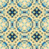 Mediterranean mosaic seamless pattern design, Repeat textile design, Fabric print. vector