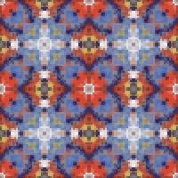 diseño de patrones sin fisuras de mosaico mediterráneo, diseño textil repetido, diseño de superficie. vector
