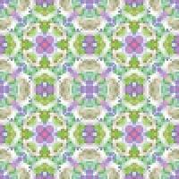 Mediterranean mosaic seamless pattern design, Repeat textile design, Surface design. vector