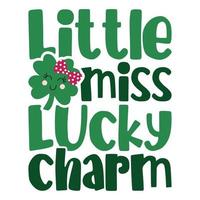 Little Miss Lucky Charm vector