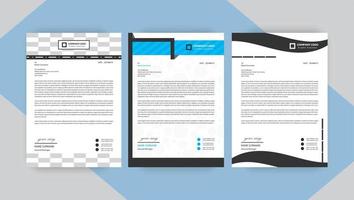 business letterhead design template, vector