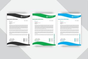 business letterhead design template, vector