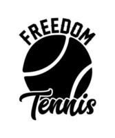 diseño de camiseta de vector de ilustración de tenis