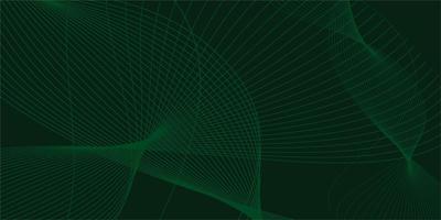 Green line abstract background vector