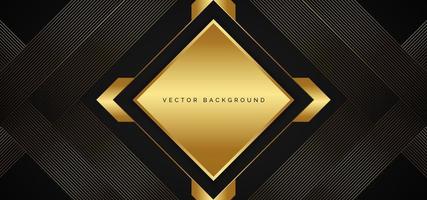 Abstract gold line background design vector