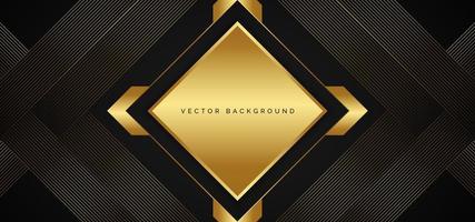 Abstract gold line background design vector