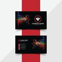 Corporate stylish business card template vector