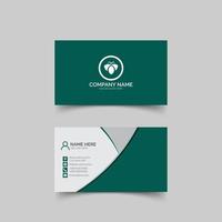 Corporate stylish business card template vector