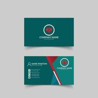 Stylish corporate business card template vector