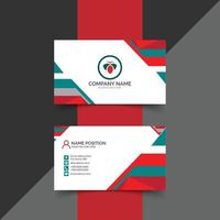 Business card design template with professional design vector