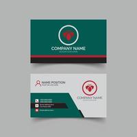 Business card design template with professional design vector