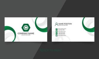 Corporate  business card template design Free Vector