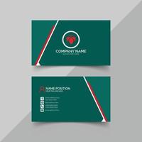 Stylish modern business card template design vector