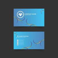 Stylish corporate business card template vector