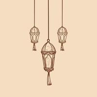 Hanging lantern ramadan decoration 6566743 Vector Art at Vecteezy