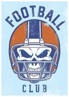 vintage football club design vector