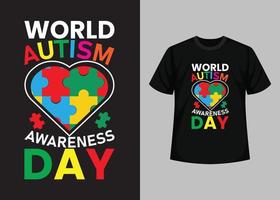 Autism Awareness Day T-Shirt Design, Awesome Autism's day t shirt design, World Autism Awareness Day T-shirt Design, typography t-shirt, Vector and Illustration Elements for a Printable Products