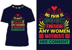 Women's Day T-shirt Design vector