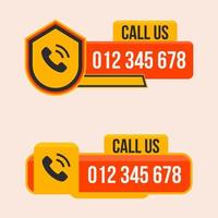 call us button vector with phone icon