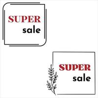 Super sale banner vector
