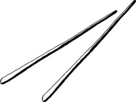 Chinese chopsticks. Vector clipart